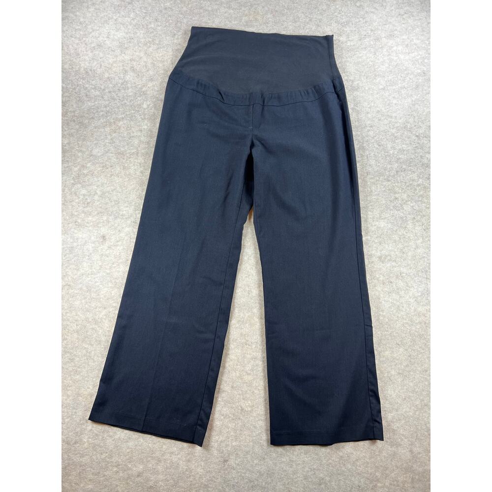 Thyme Maternity Dark Gray Dress Pants Stretch Work Career Size Large